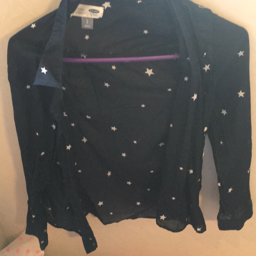 Blue star button down